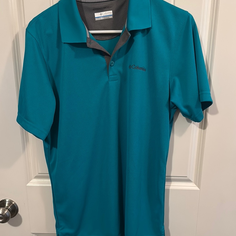 Columbia Men's Teal Polo Shirt